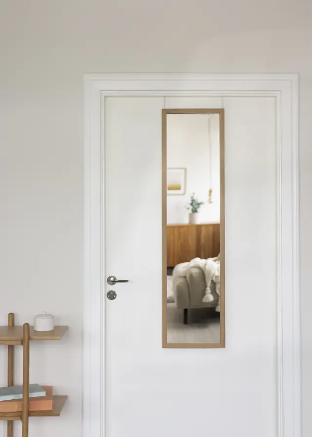 Spejl Overdoor Massiv eg 34x126 cm
