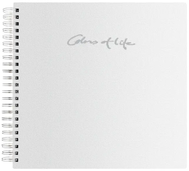 Colors of Life Hvid - 30x30 cm (48 hvide sider / 24 blade)