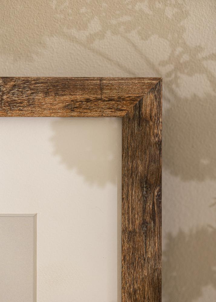 Ramme Fiorito Washed Oak 60x80 cm - Passepartout Hvid 50x60 cm
