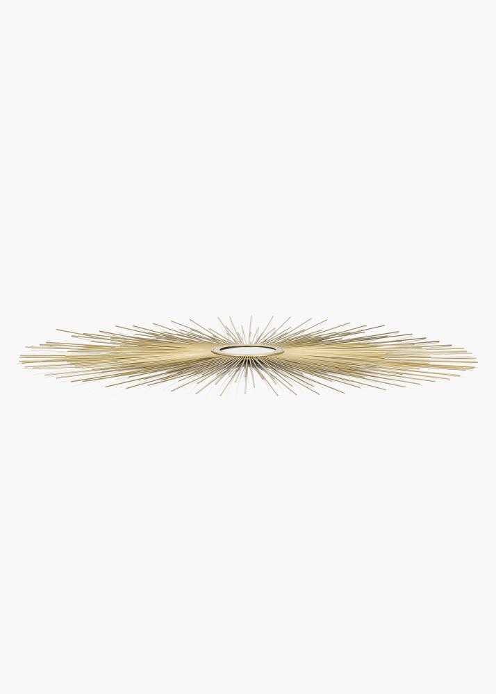 KAILA Rundt Spejl Sunrays - Guld 80 cm Ø
