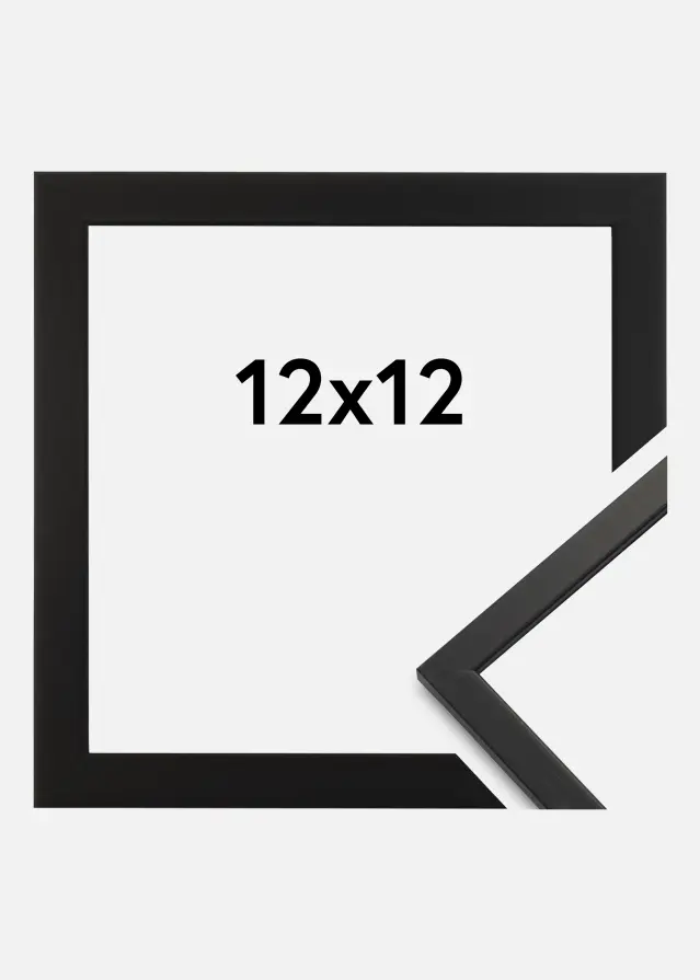 Ramme Edsbyn Sort 12x12 cm