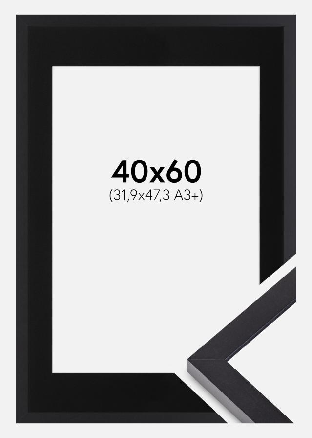 Ramme Selection Sort 40x60 cm - Passepartout Sort 32,9x48,3 cm (A3+)