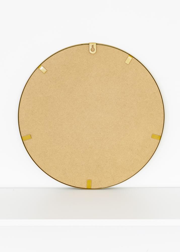 KAILA Rundt Spejl Triangles - Guld 35 cm Ø