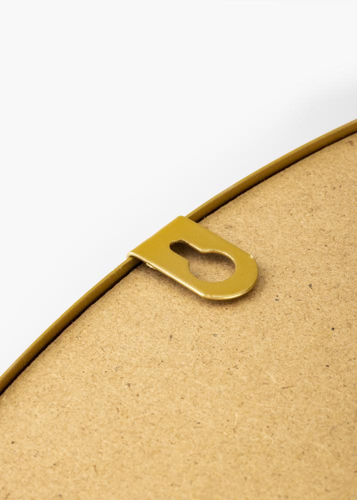 KAILA Rundt Spejl Triangles - Guld 35 cm Ø