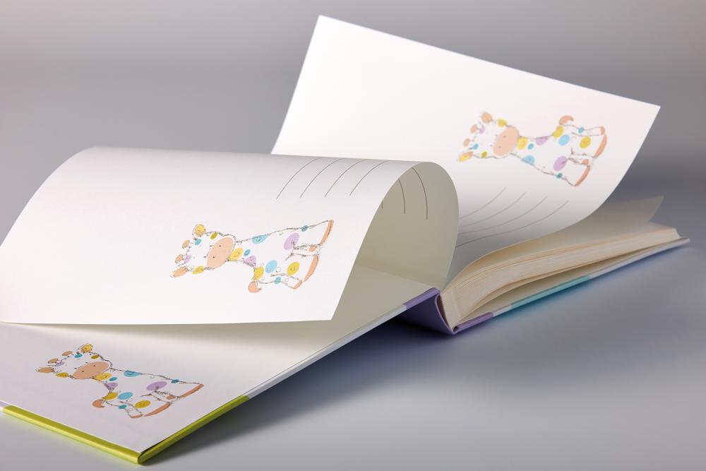 Kima Babyalbum - 28x30,5 cm (50 Hvide sider / 25 blade)