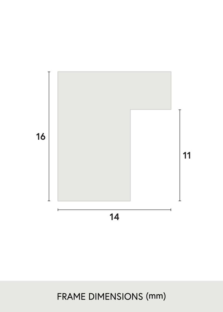 Ramme Oban Akrylglas Hvid 40x50 cm