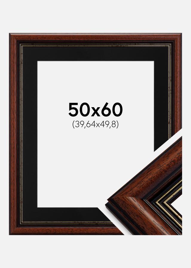 Ramme Old Retro 50x60 cm - Passepartout Sort 16x20 inches