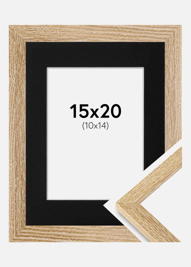 Ramme Selection Eg 15x20 cm - Passepartout Sort 11x15 cm