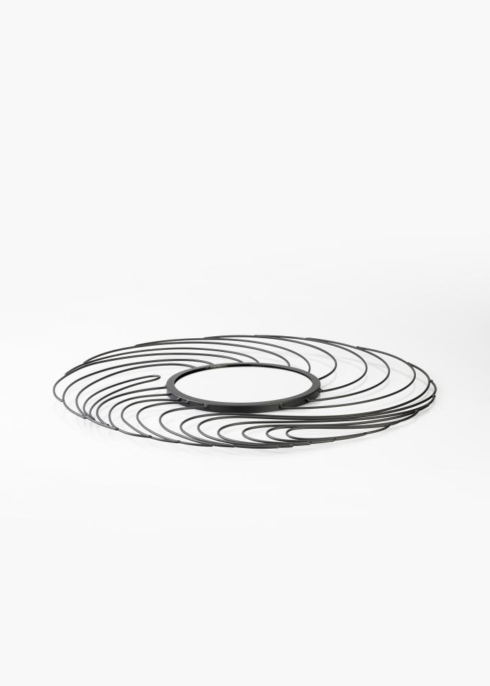 KAILA Spejl Storm - Sort 50 cm Ø