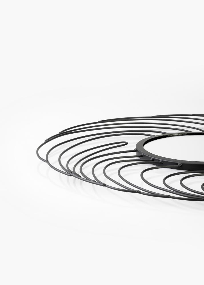 KAILA Spejl Storm - Sort 50 cm Ø