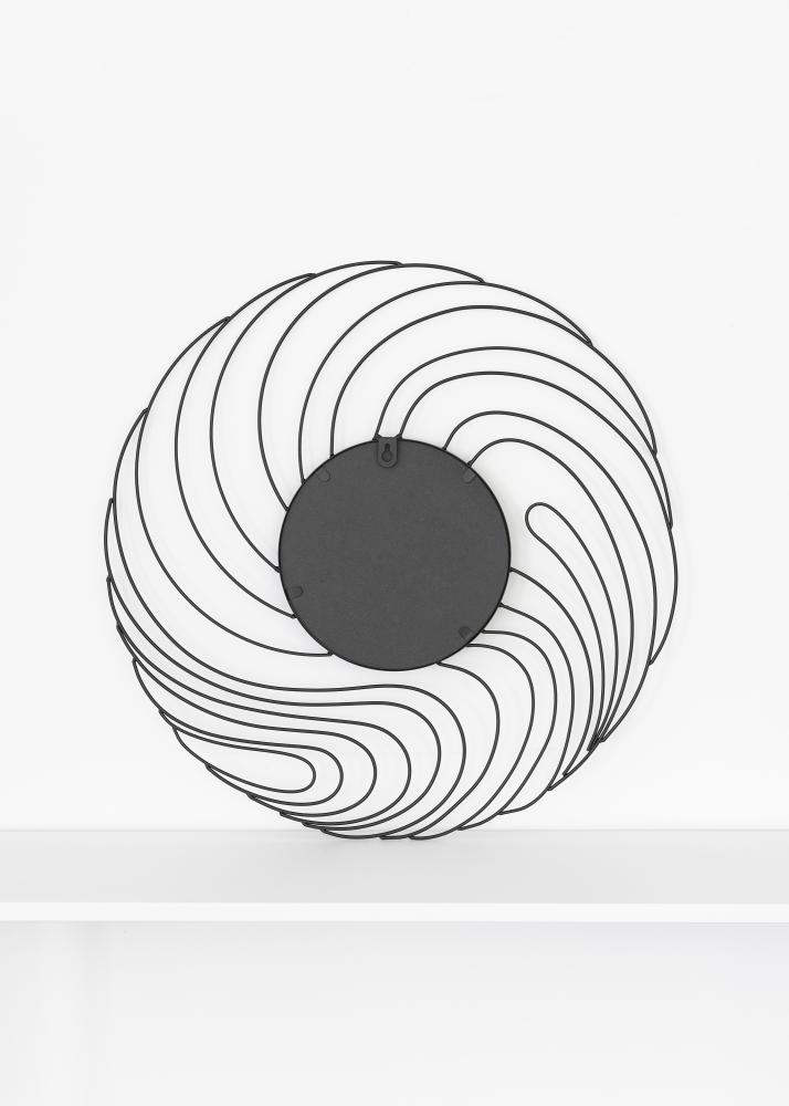 KAILA Spejl Storm - Sort 50 cm Ø