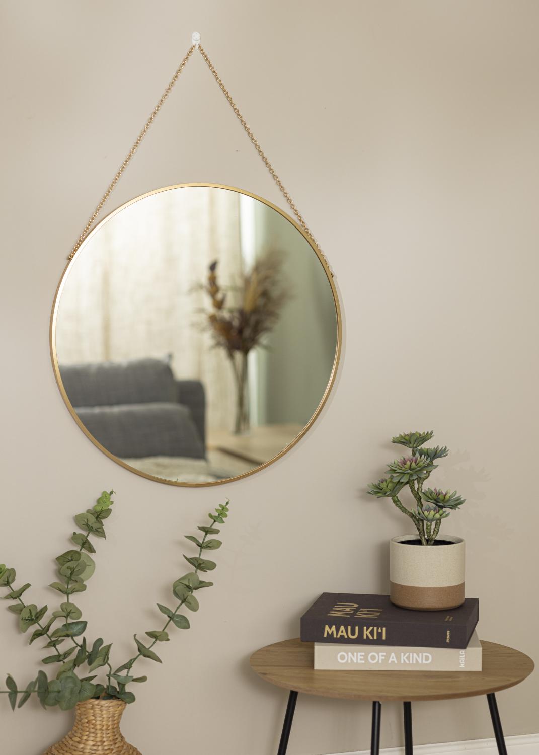 Product Image for Rundt Spejl Modern Deep Guld 61 cm Ø
