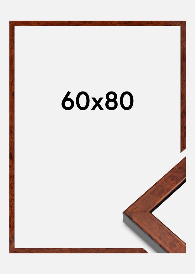 Ramme Hermes Akrylglas Burr Walnut 60x80 cm