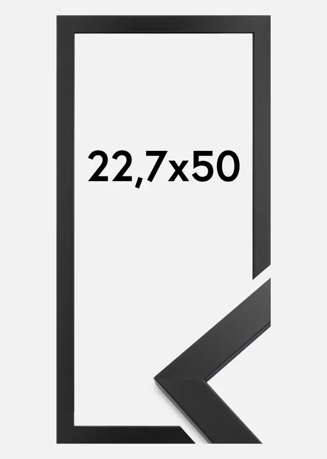 Ramme Black Wood Akrylglas 22,7x50 cm
