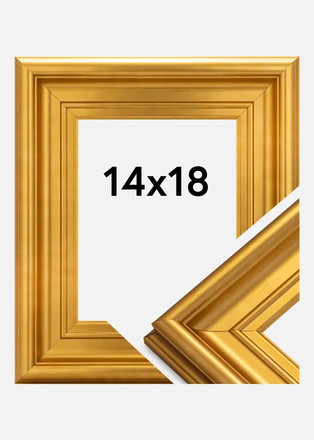 Ramme Mora Premium Guld 14x18 cm