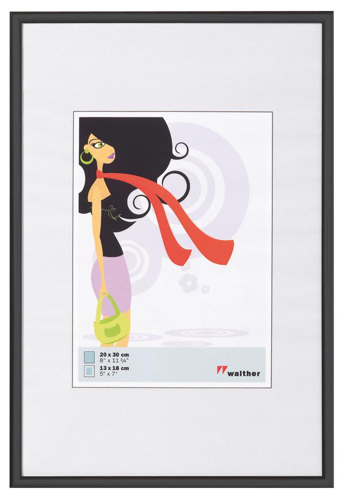New Lifestyle Sort 18x24 cm + Passepartout hvid til 13x18 cm billeder