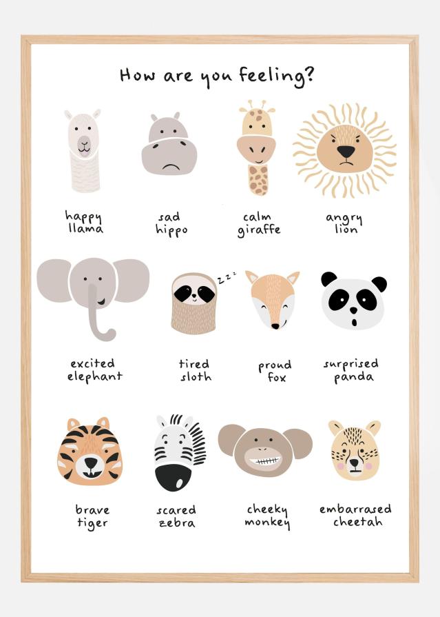 Childrens calming meditation emotions Plakat