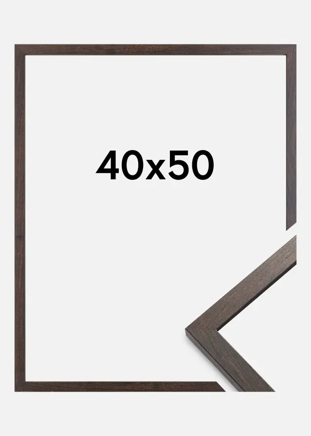 Ramme Trendy Akrylglas Valnød 40x50 cm