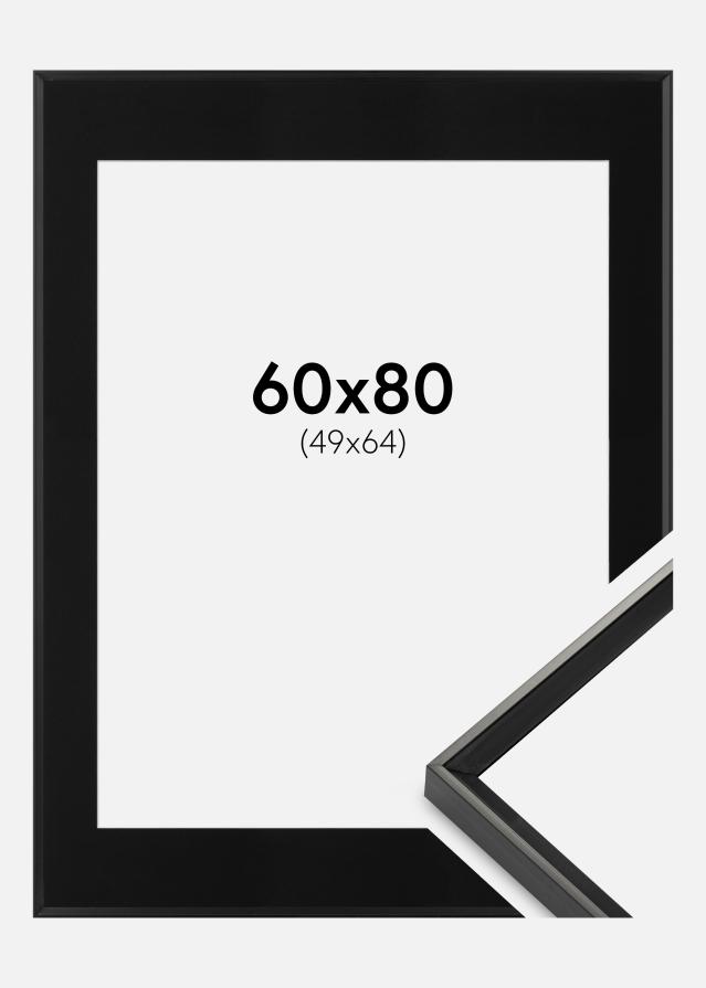 Ramme Desire Sort 60x80 cm - Passepartout Sort 50x65 cm
