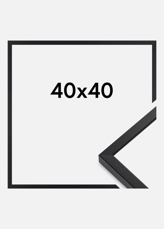 Ramme E-Line Akrylglas Sort 40x40 cm