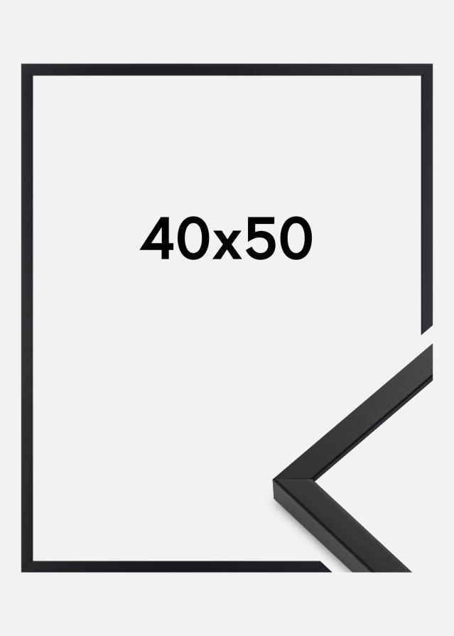 Ramme E-Line Akrylglas Sort 40x50 cm
