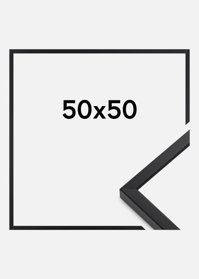 Ramme E-Line Akrylglas Sort 50x50 cm