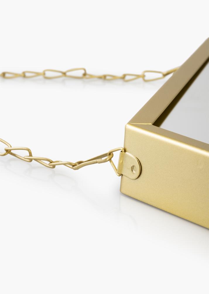 KAILA Spejl Hex Chain - Guld 39x45 cm