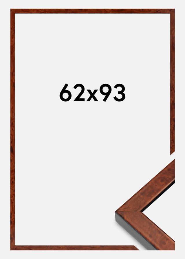 Ramme Hermes Akrylglas Burr Walnut 62x93 cm