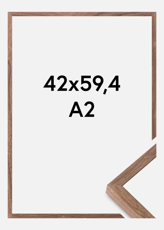 Ramme Soul Walnut Veneer Akrylglas 42x59,4 cm (A2)