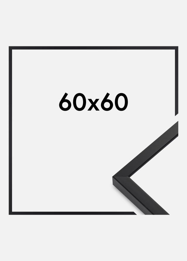Ramme E-Line Akrylglas Sort 60x60 cm