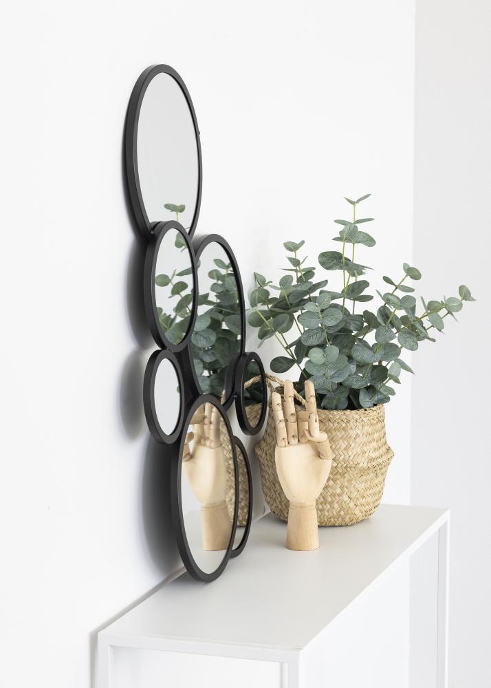 KAILA Spejl Bubbles - Sort 72x43 cm