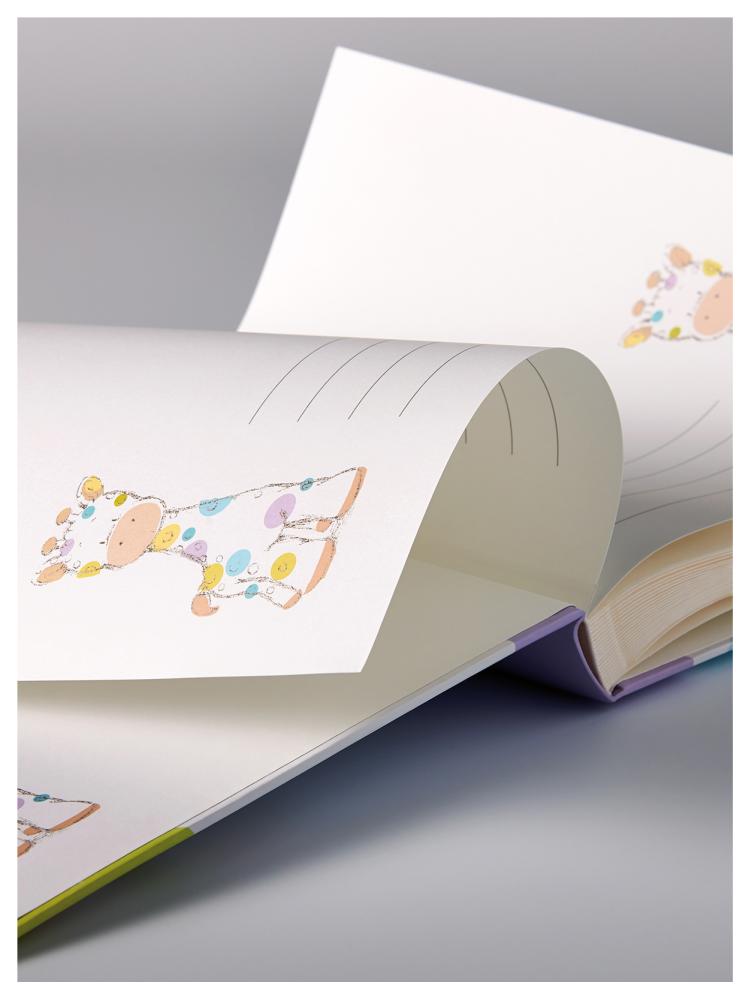 Kima Babyalbum - 28x30,5 cm (50 Hvide sider / 25 blade)