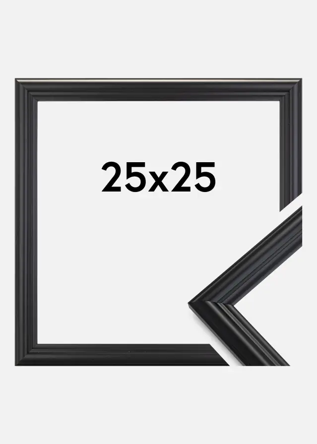 Ramme Siljan Sort 25x25 cm