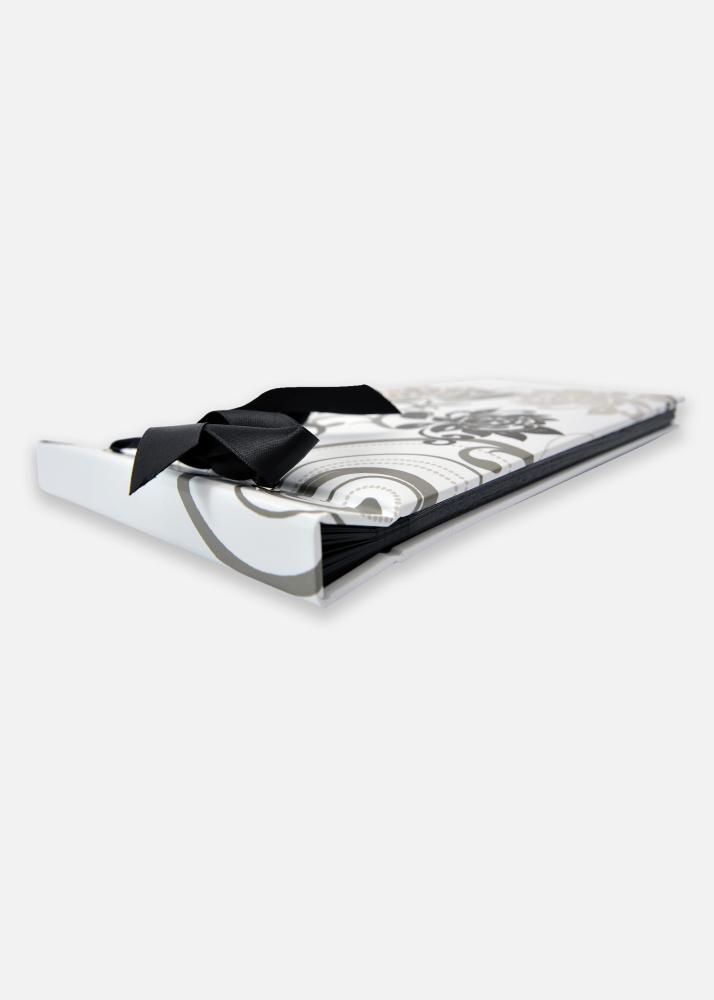 Grindy Fotoalbum Hvid - 23,5x16 cm (40 Sorte sider / 20 blade)
