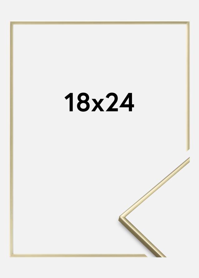 Ramme Glat metal Guld 18x24 cm