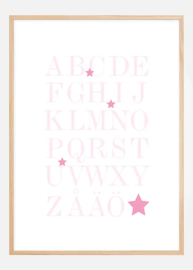 ABC - Rosa Plakat