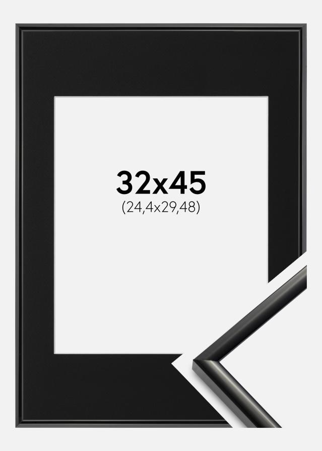 Ramme New Lifestyle Sort 32x45 cm - Passepartout Sort 10x12 inches