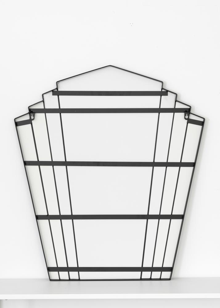 KAILA Spejl Fan - Sort 63x70 cm