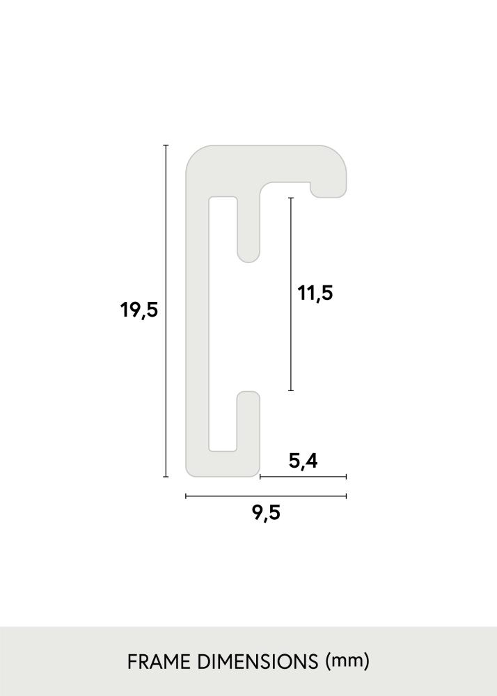 Ramme Nielsen Premium Classic Mat Sort 20x30 cm