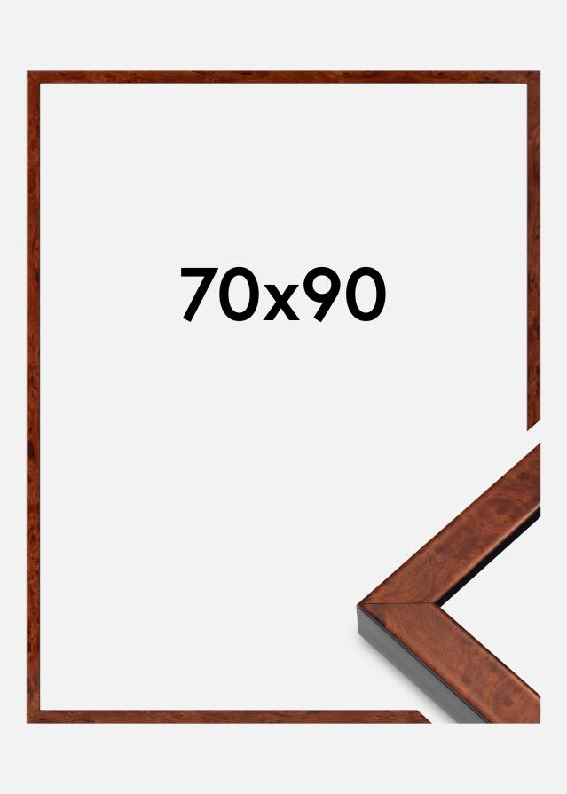 Ramme Hermes Akrylglas Burr Walnut 70x90 cm