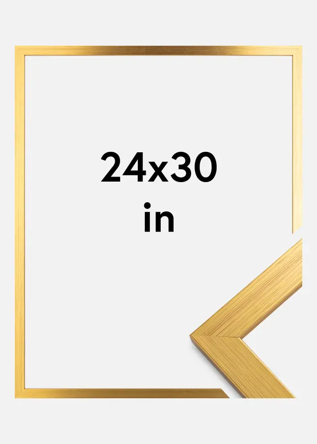 Ramme Gold Wood Akrylglas 24x30 inches (60,96x76,2 cm)