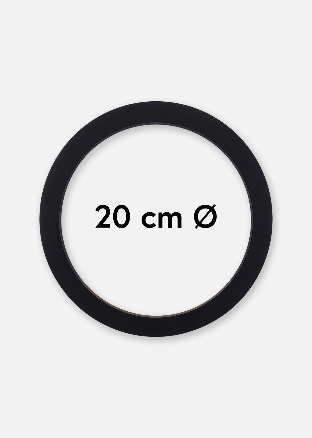 Product Image for Rund Ramme Akrylglas Sort 20 cm Ø