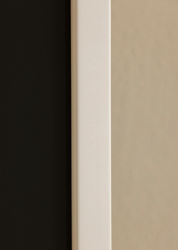 Ramme E-Line Hvid 30x40 cm - Passepartout Sort 8x12 inches