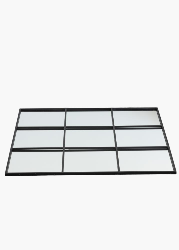 KAILA Spejl Squares - Sort 90x90 cm