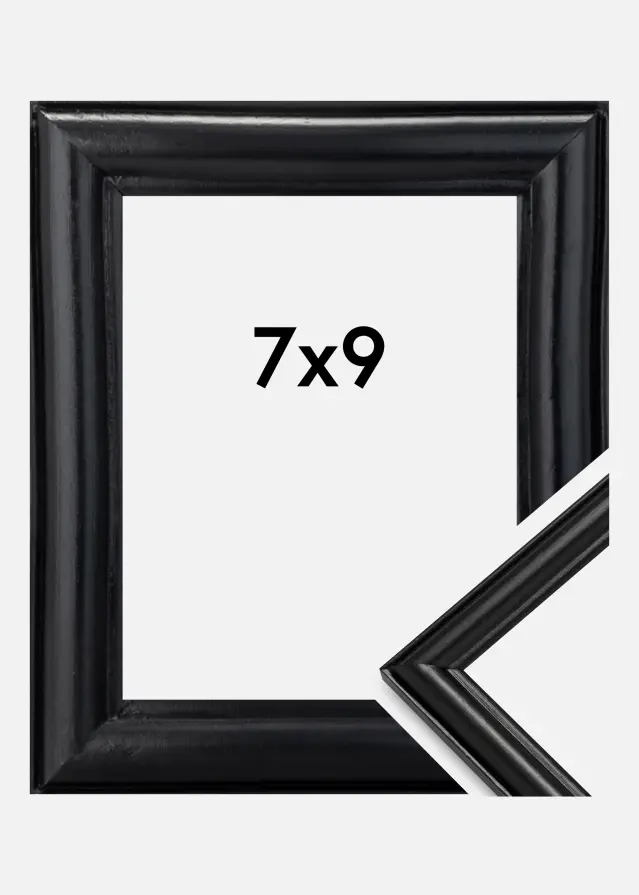 Ramme Line Sort 7x9 cm