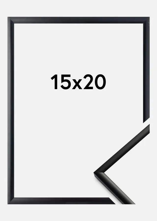 Ramme New Lifestyle Akrylglas Mat Sort 15x20 cm