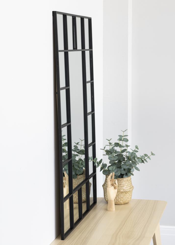 KAILA Spejl Window II - Sort 80x120 cm
