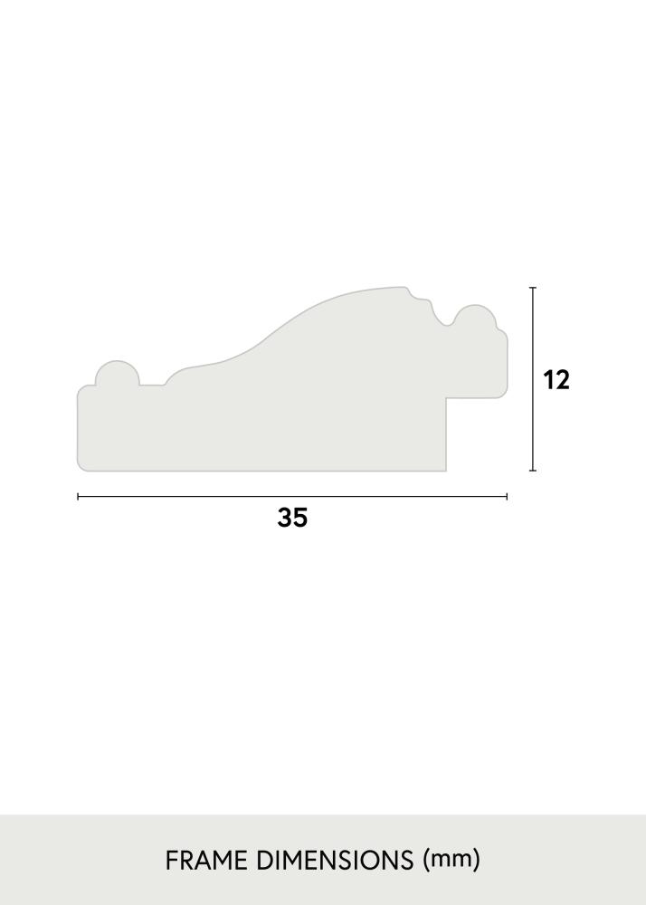 Ramme Antik Sort 11x15 cm