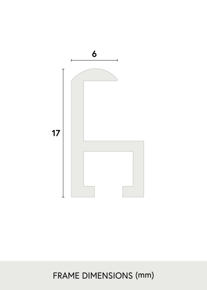 Ramme Visby Akrylglas Blank Guld 50x70 cm