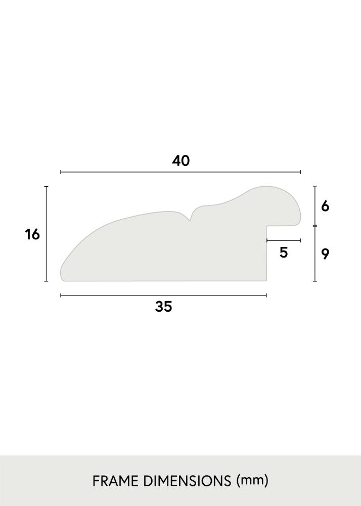 Ramme Oda Antique Hvid 60x80 cm